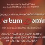 Tông Huấn Lời Chúa – Verbum Domini