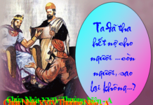 Tha thứ – Tặng ân Tình yêu