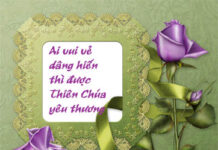 Bài suy niệm tháng 11/2011 – Đời Thánh hiến: Chốn thần thiêng của tình hiệp thông Ba Ngôi