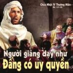 Suy niệm Tin Mừng chúa nhật IV Thường niên – năm B