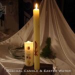 Thánh Giá viết trên Cây Nến