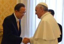 ĐGH Phanxicô gặp riêng Tổng thư ký LHQ Ban Ki-moon