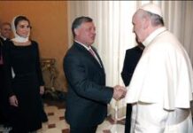 Đức Thánh Cha tiếp kiến Quốc Vương Giordani