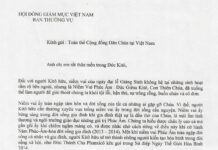 Thư chúc mừng Giáng sinh của Hội đồng Giám mục Việt Nam gửi Cộng đồng Dân Chúa