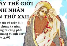 Sứ điệp của Đức Thánh Cha nhân Ngày Thế Giới Bệnh Nhân lần thứ XXII – 2014