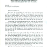 Thư gửi Anh Chị Em giáo chức Công giáo nhân Ngày Nhà Giáo Việt Nam 20-11-2013