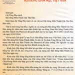 Thư chúc mừng từ Đức Giám mục Chủ tịch Ủy ban Tu sĩ Hội đồng Giám mục Việt Nam