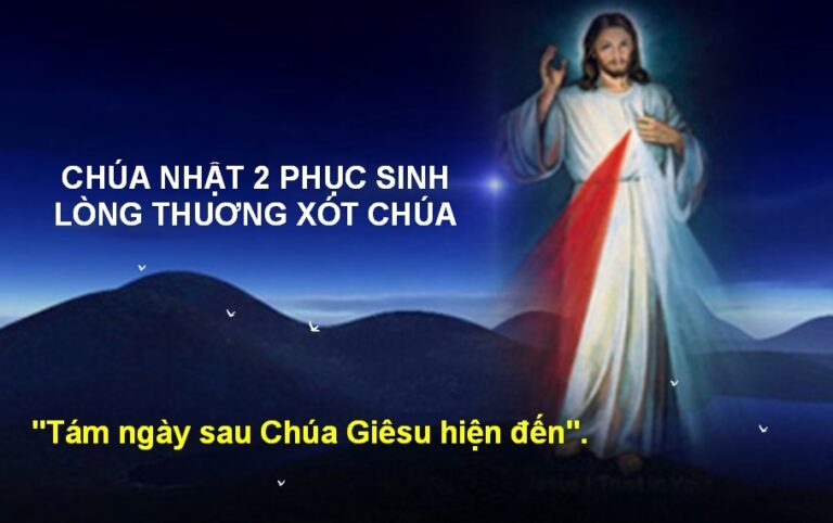 Các bài suy niệm Chúa Nhật 2 Phục Sinh_A (Kính Lòng Thương Xót Chúa)