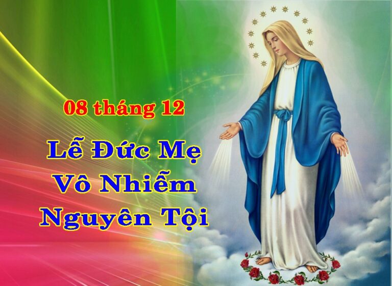 Lời nguyện tín hữu – Lễ Mẹ Vô Nhiễm Nguyên Tội (08.12)