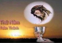 Các bài suy niệm Thứ Năm Tuần Thánh- Lễ Tiệc Ly