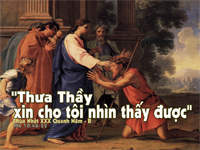 Các bài suy niệm Chúa Nhật 30 Thường niên Năm B