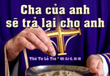 CÁC BÀI SUY NIỆM THỨ TƯ LỄ TRO_2015