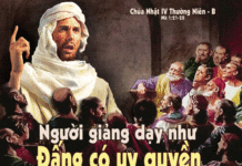 CÁC BÀI SUY NIỆM CHÚA NHẬT 4 THƯỜNG NIÊN NĂM B