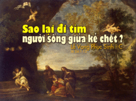 Các bài suy niệm Đêm Vọng Phục Sinh