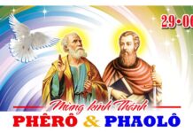 Lời nguyện tín hữu – Lễ Thánh Phêrô và Phaolô Tông Đồ (29/06)