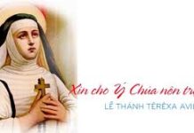 Lời nguyện tín hữu – Lễ Thánh Têrêsa Avila (15/10)