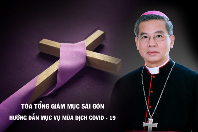 Tòa Tổng Giám mục Sài Gòn: Hướng dẫn mục vụ mùa dịch Covid-19