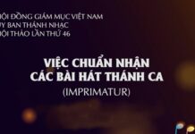 Ủy ban Thánh nhạc: Văn thư phổ biến về imprimatur