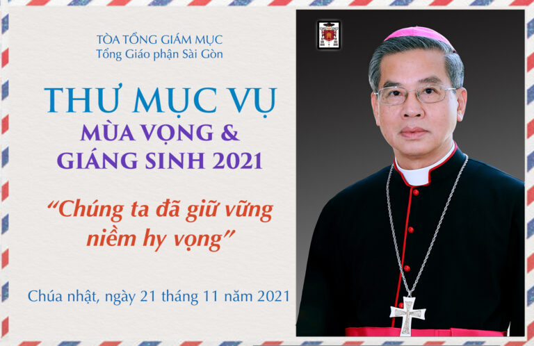 Tòa Tổng Giám mục Sài Gòn: Thư Mục vụ Mùa Vọng và Giáng Sinh 2021