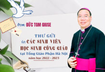 Thư gửi các sinh viên, học sinh Công giáo dịp đầu năm học 2022-2023