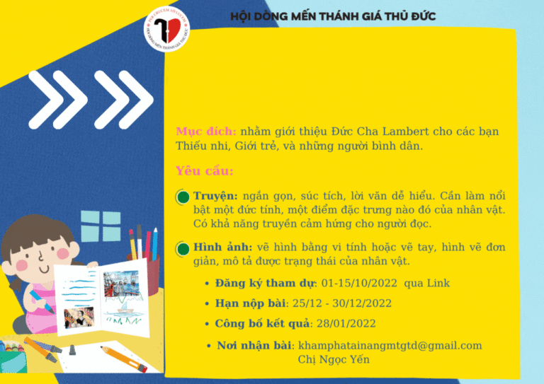 Cuộc Thi Viết Truyện Tranh về Đức Cha Lambert