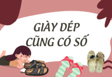 Giày dép cũng có số