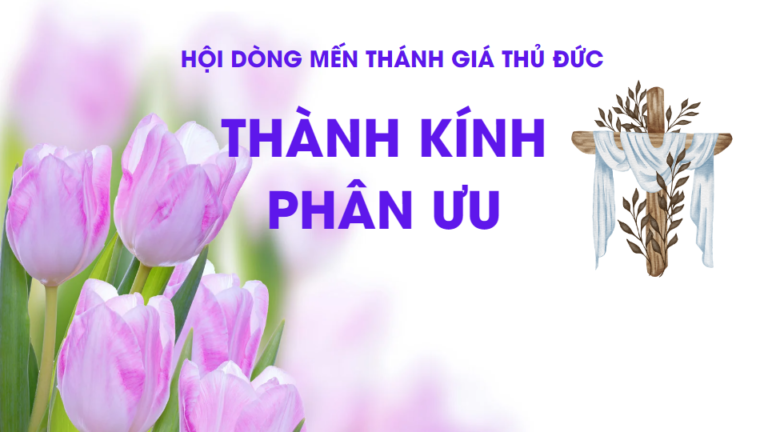 Phân ưu tới Nữ tu Anna Đỗ Thị Hoài và tang quyến