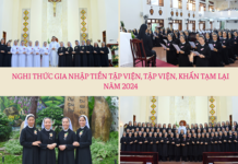 Nghi Thức Gia Nhập Tiền Tập viện, Tập viện, Khấn Tạm lại năm 2024