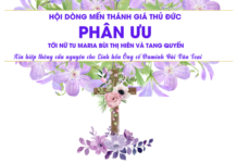 Phân ưu tới Nữ tu Maria Bùi Thị Hiên và tang quyến