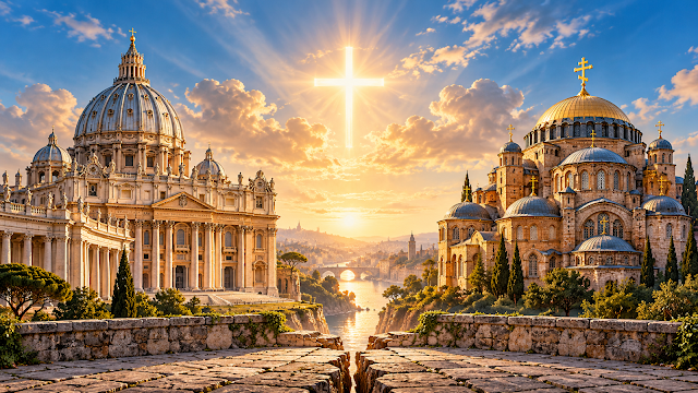 Two Churches, One Cross